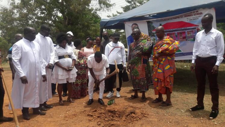 Sod Cut For A 100-seater Capacity ICT Laboratory For St. Thomas Basic School