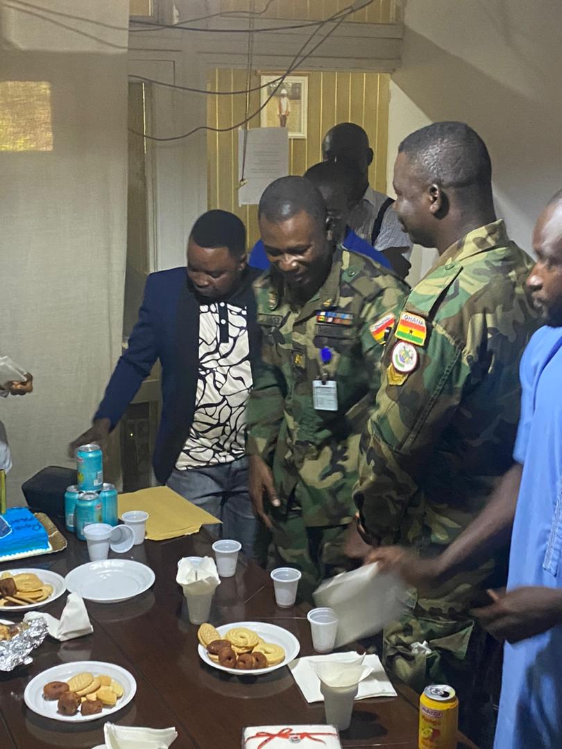 Ghanaian troops on peacekeeping operations surprises H. E Prince Tetteh on his birthday